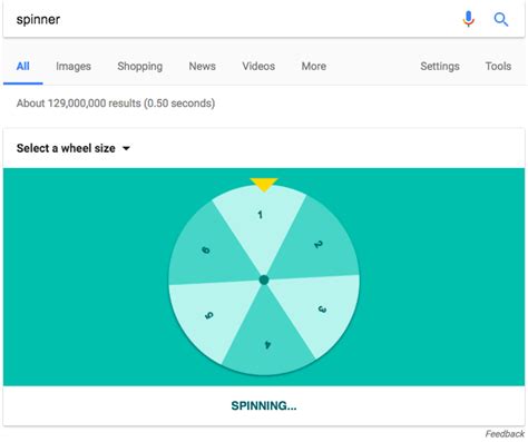 google spinner wheel